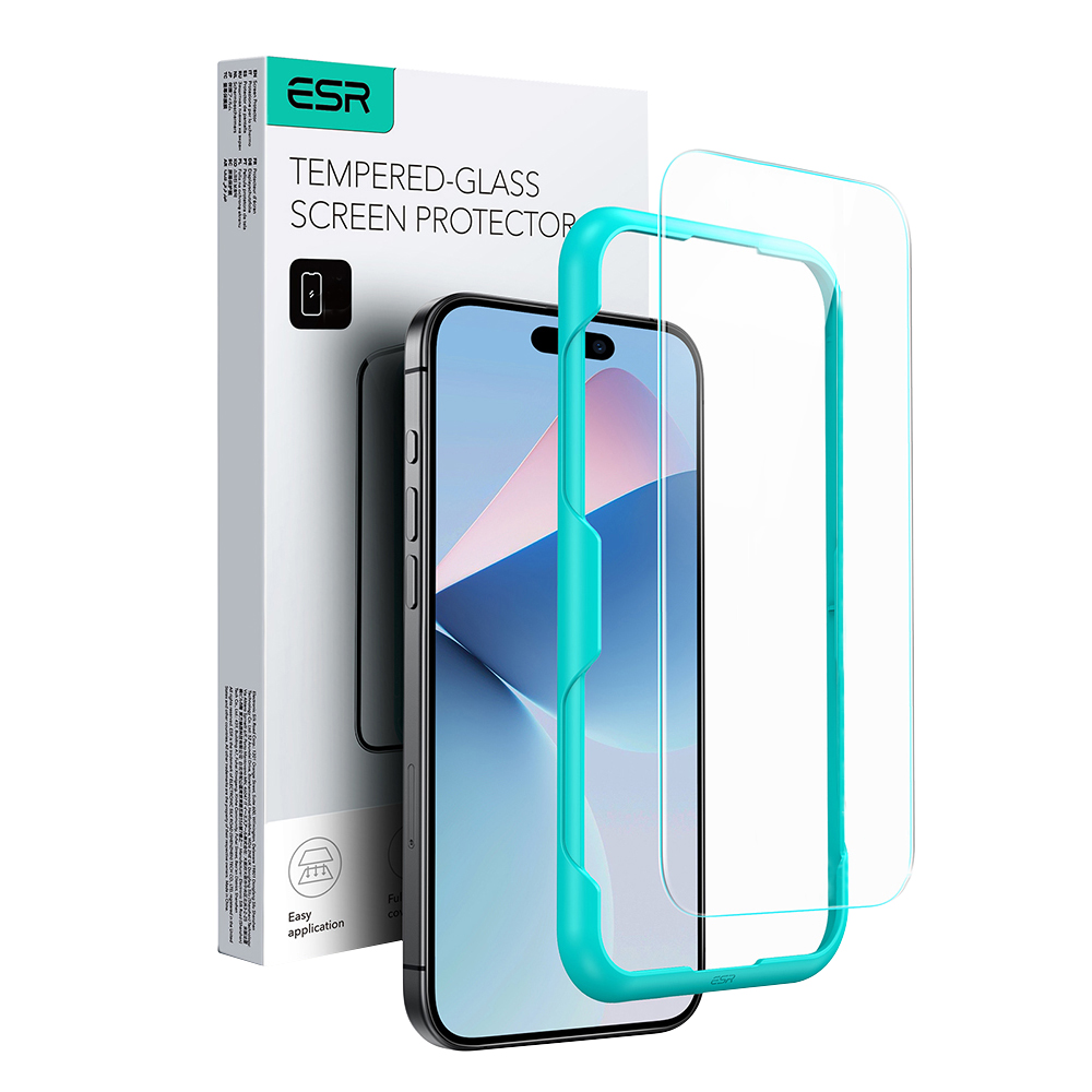 Калъф за iPhone 16 Pro / iPhone 17 - ESR закалено стъкло - Прозрачен