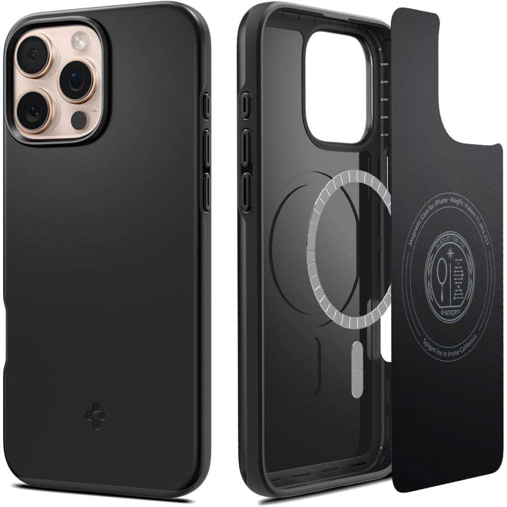 Калъф за iPhone 16 Pro Max - Spigen Thin Fit MagSafe (ACS07978) - Черен