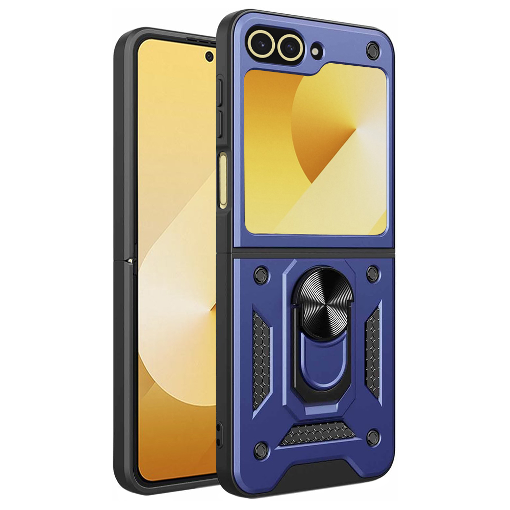 Калъф за Samsung Galaxy Z Flip6 / Flip7 FE - Techsuit CamShield Series - Син