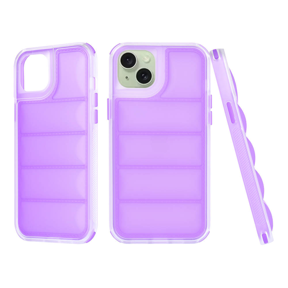 Калъф за iPhone 15 Plus - Techsuit Wave Shield - Лилав
