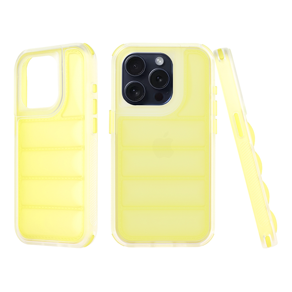 Калъф за iPhone 15 Pro - Techsuit Wave Shield - Жълт