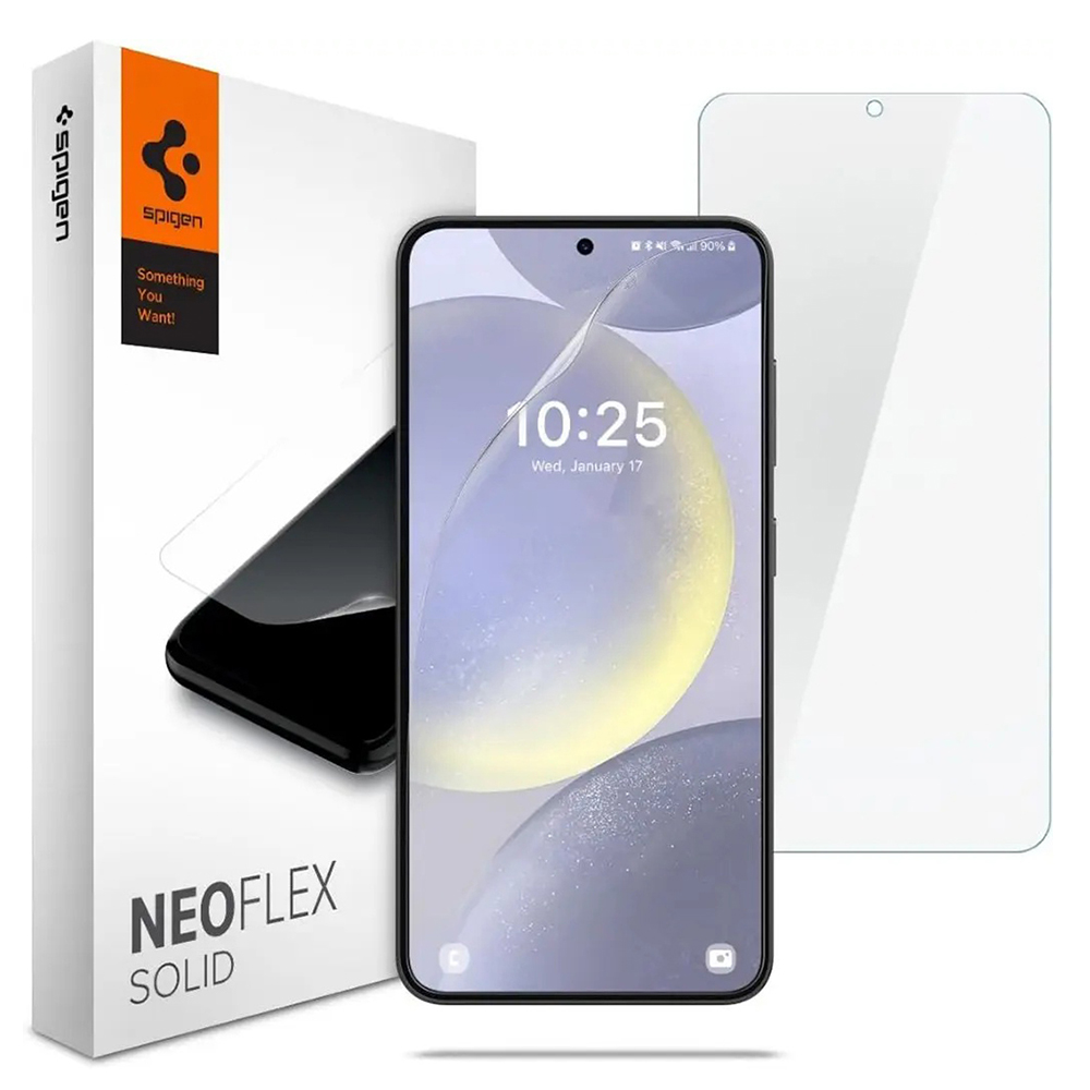 Калъф за Samsung Galaxy S24 (комплект от 2) - Spigen Neo Flex Solid (AFL07439) - Прозрачен