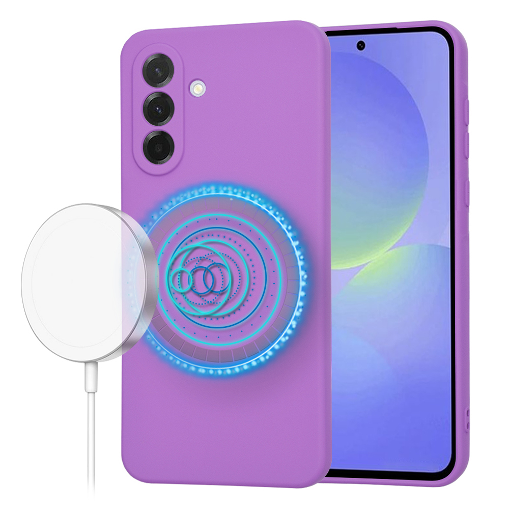 Калъф за Samsung Galaxy A36 5G - Techsuit SoftFlex MagSafe - Лилав