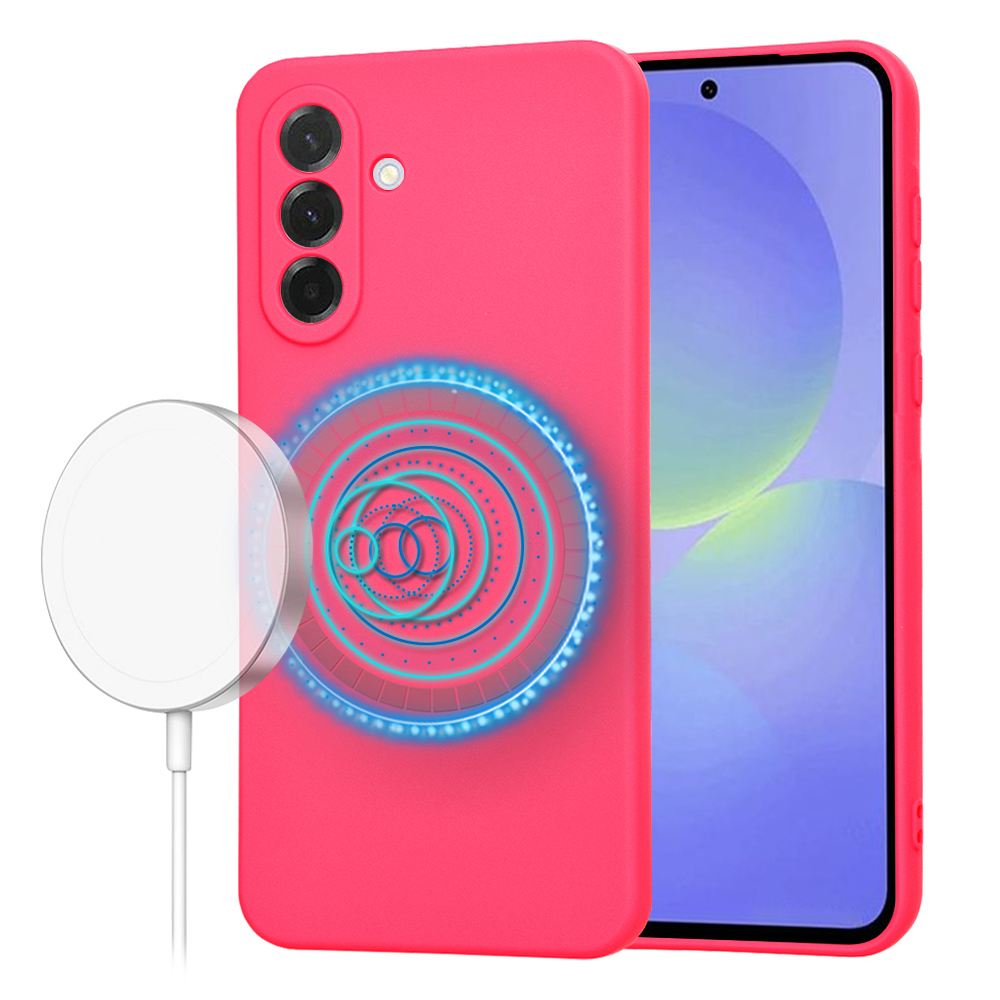 Калъф за Samsung Galaxy A36 5G - Techsuit SoftFlex MagSafe - Hot Розов