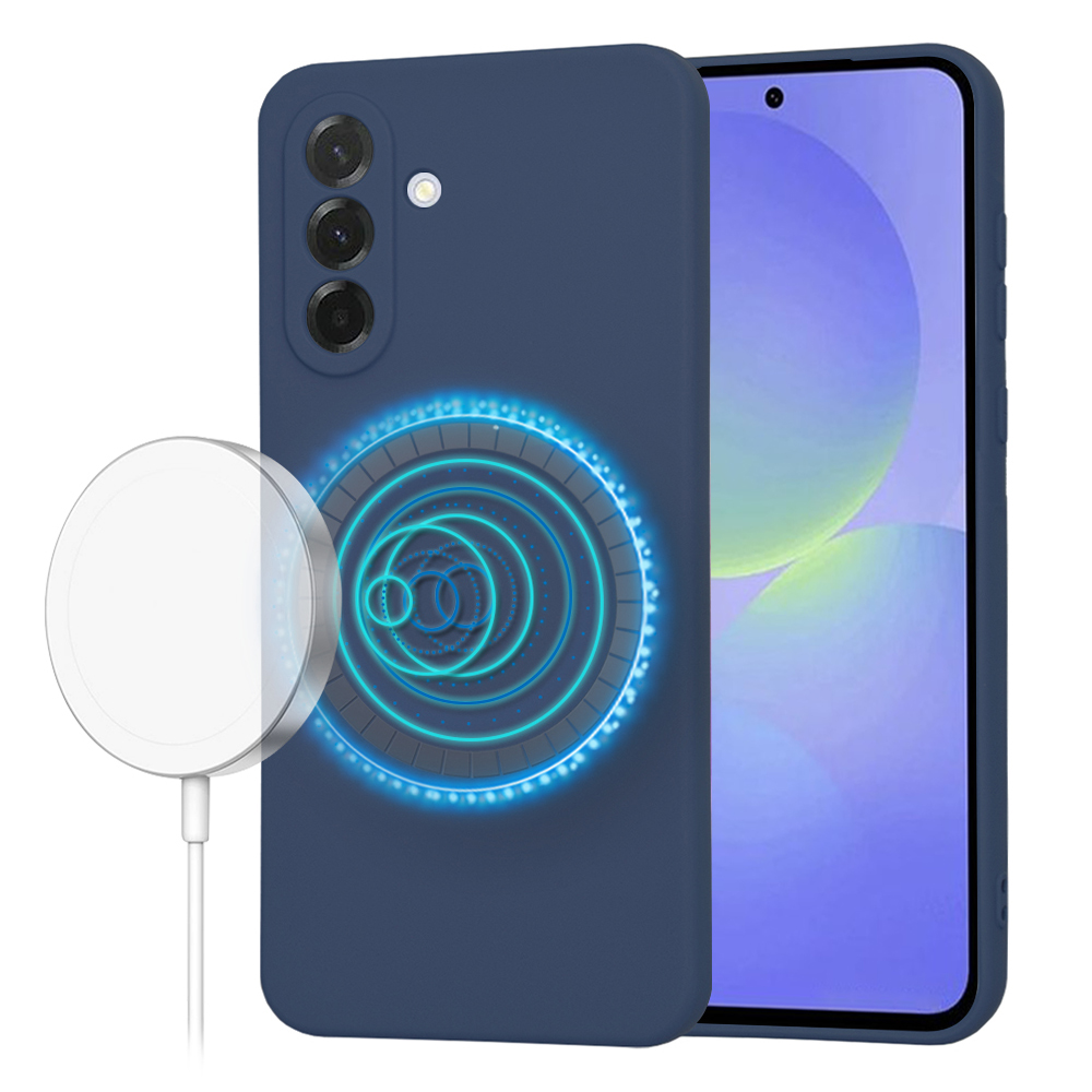 Калъф за Samsung Galaxy A36 5G - Techsuit SoftFlex MagSafe - Тъмносин Син