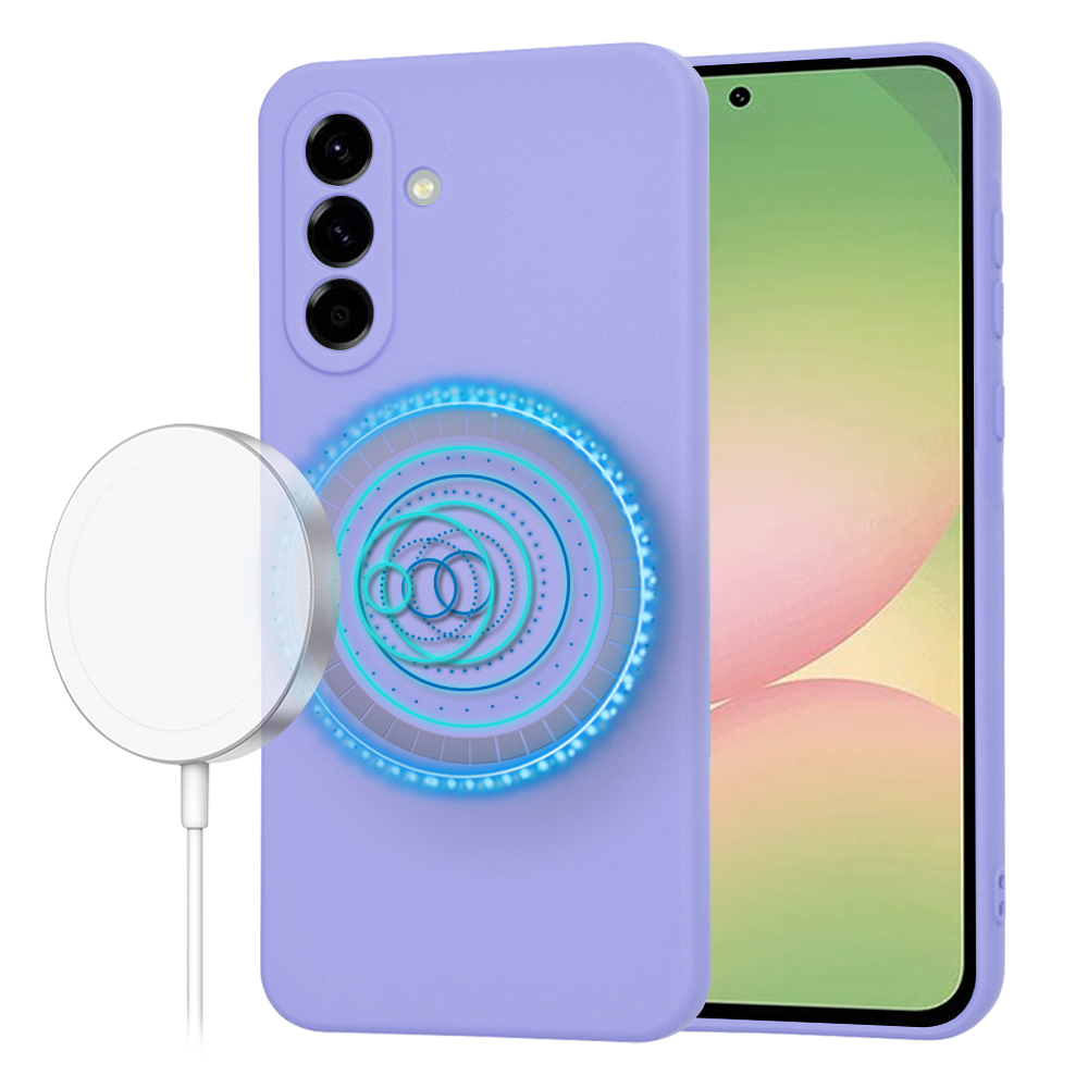Калъф за Samsung Galaxy A56 5G - Techsuit SoftFlex MagSafe - Светло лилав