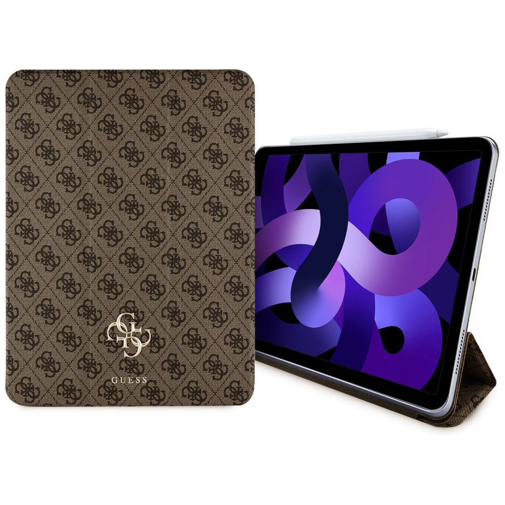 Калъф за iPad Air 11 (2024) / Air 11 (2025) / Air 11 (2026) - Guess Magnetic 4G Big Logo (GUFC11RM24PS4S4SGW) - Кафяв