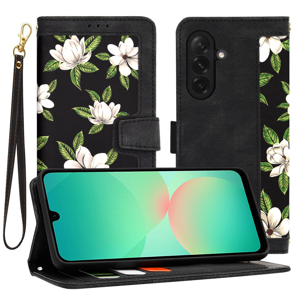 Калъф за Samsung Galaxy A26 5G - Techsuit FlipCraft - Flowers of the Dawn