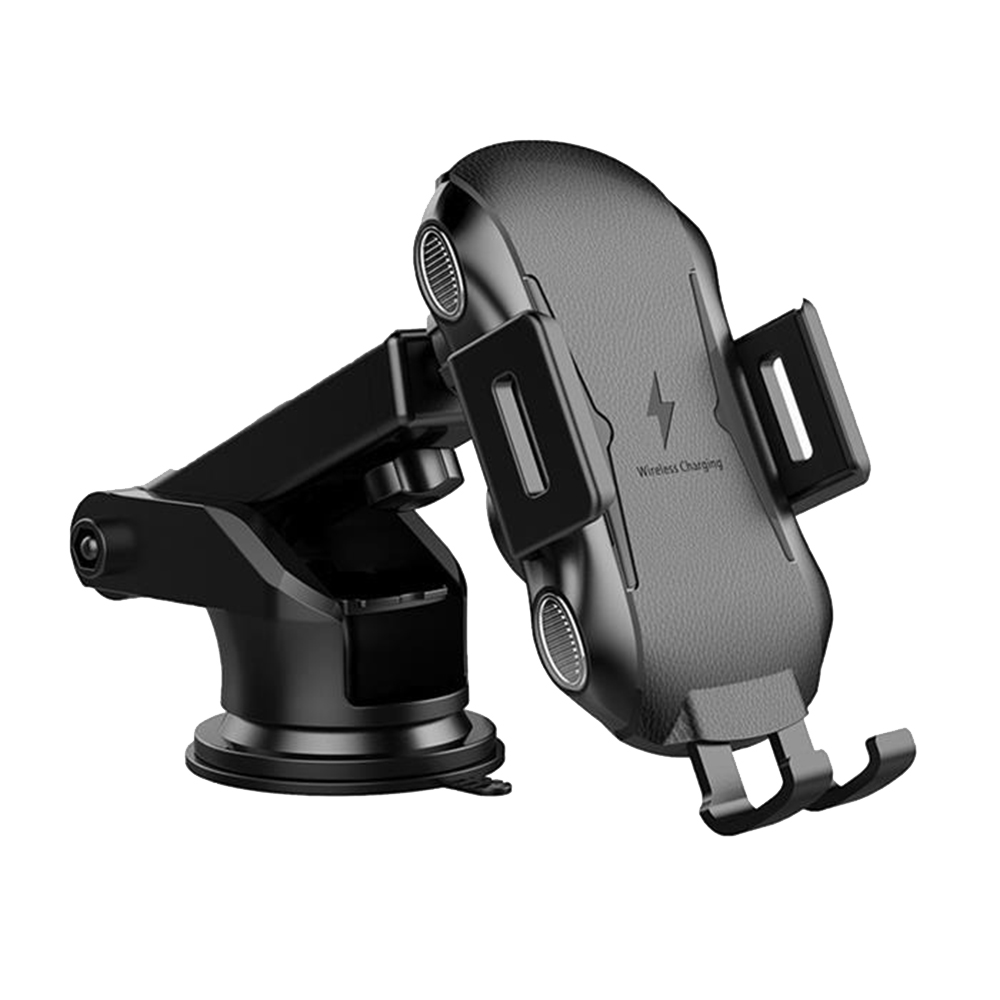 Универсална стойка за кола с безжично зареждане 10W - Techsuit Premium (CAPD032) - Черна