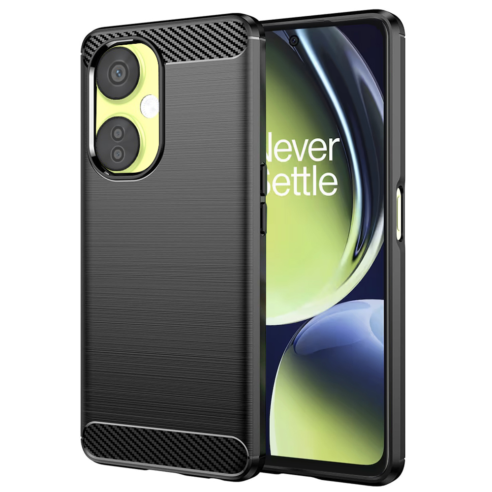 Калъф за OnePlus Nord CE 3 Lite - Techsuit Carbon Silicone - Черен