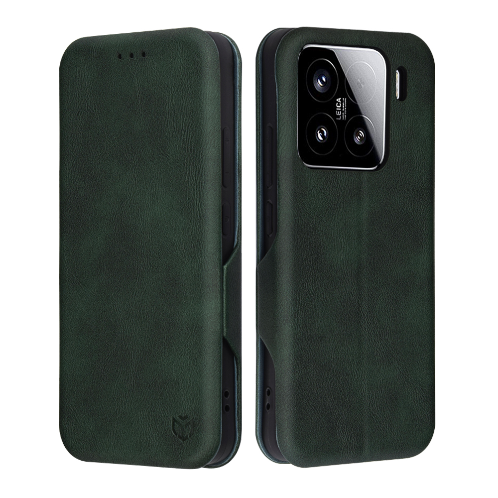 Калъф за Xiaomi 15 - Techsuit Safe Wallet Plus - Зелен