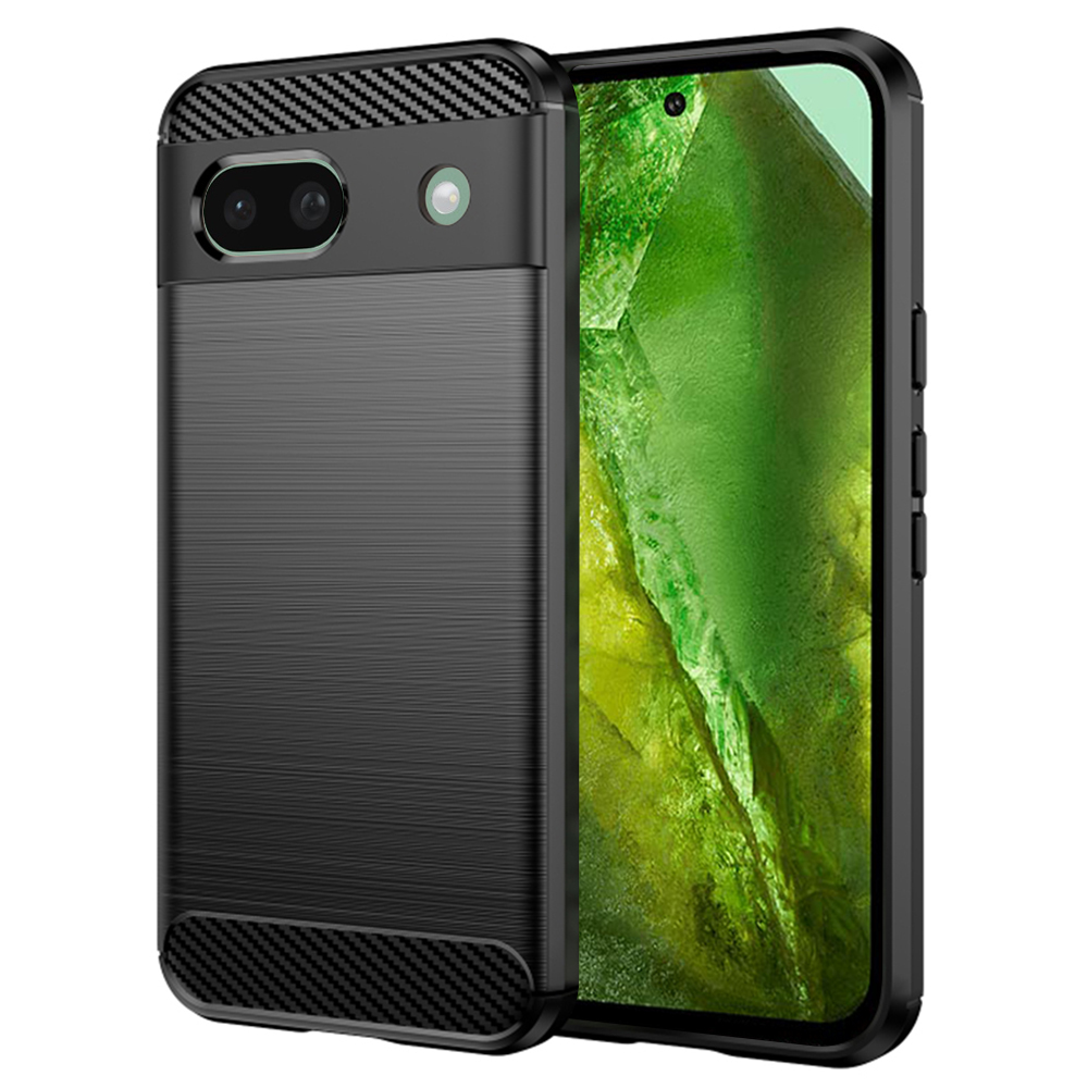 Калъф за Google Pixel 8a - Techsuit Carbon Silicone - Черен