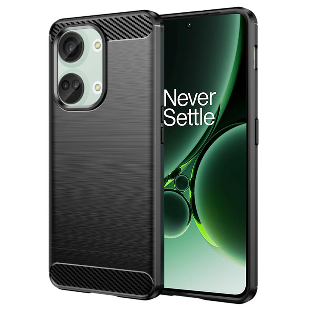 Калъф за OnePlus Nord 3 - Techsuit Carbon Silicone - Черен