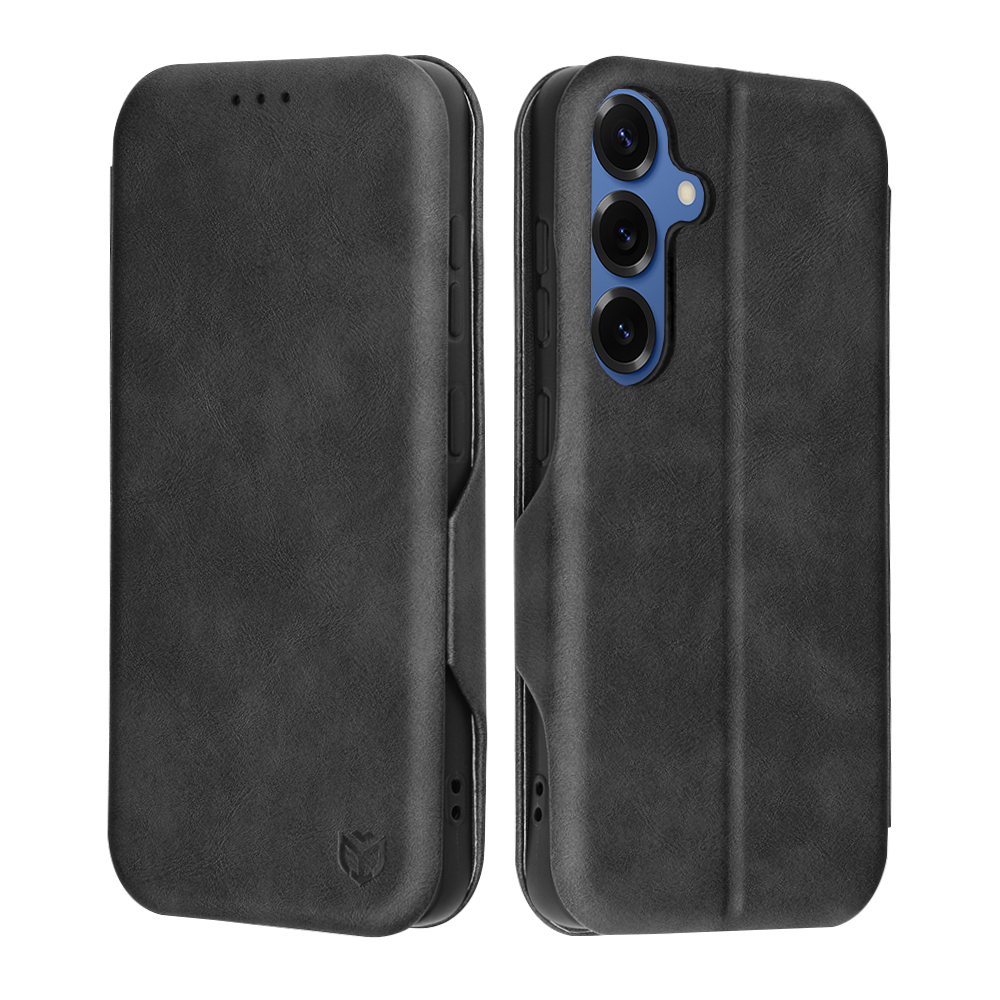 Калъф за Samsung Galaxy S25 - Techsuit Safe Wallet Plus - Черен