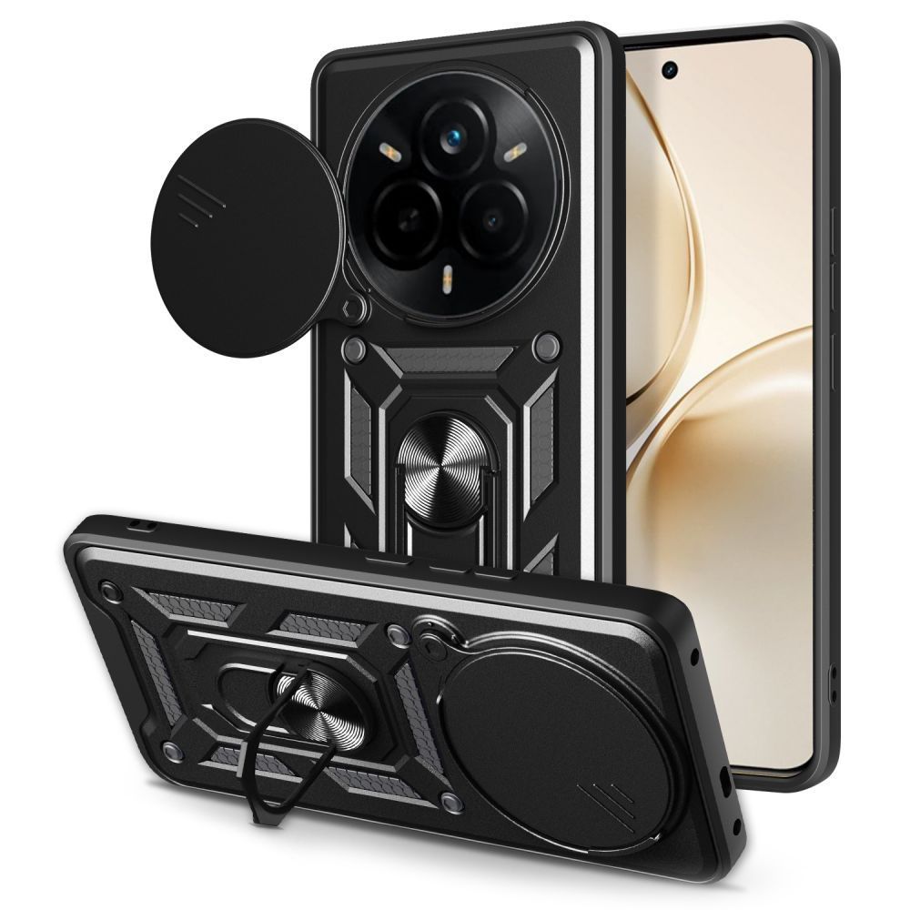 Калъф за Realme 14 Pro+ - Techsuit CamShield Series - Черен