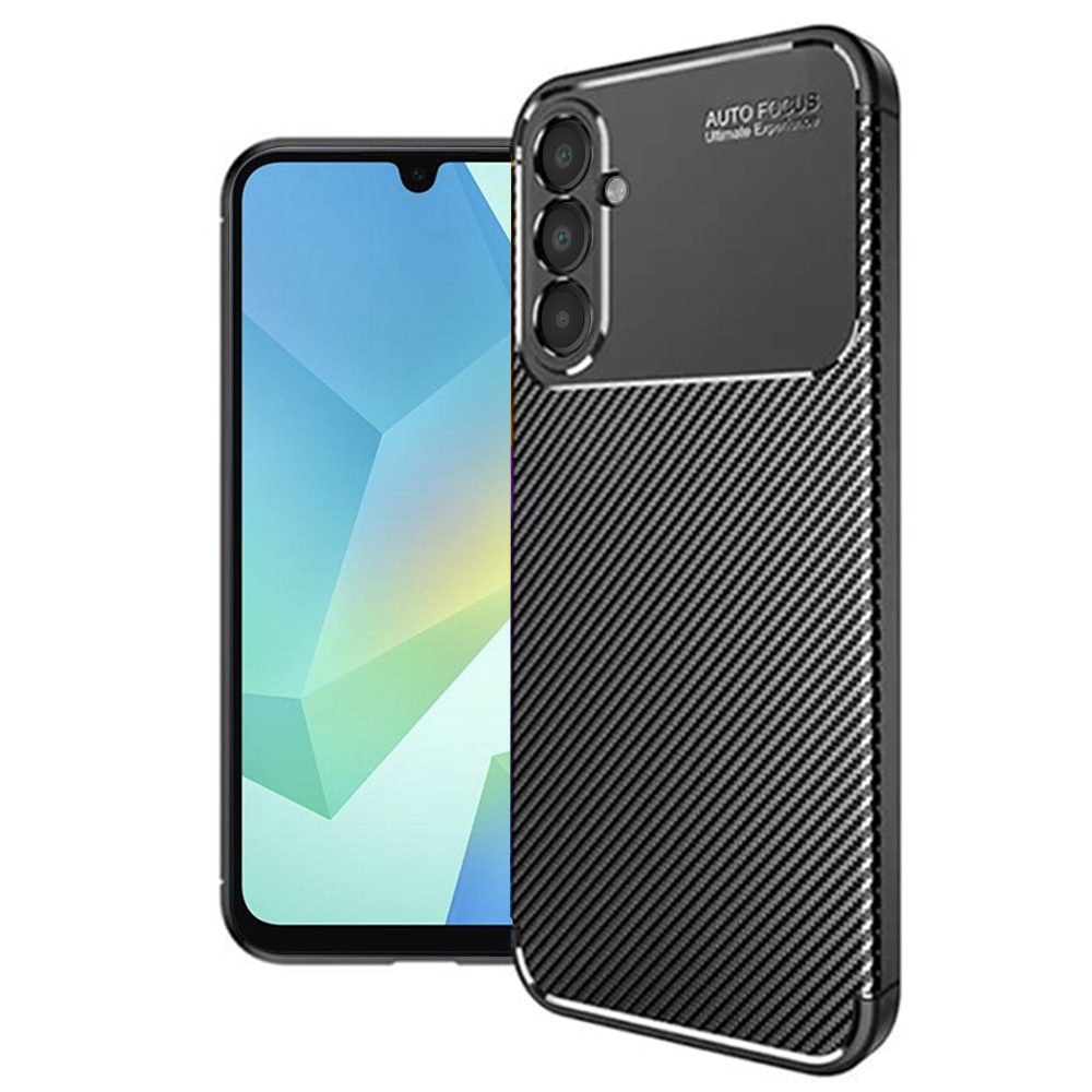 Калъф за Samsung Galaxy A16 4G / A16 5G - Techsuit CarbonFiber - Черен