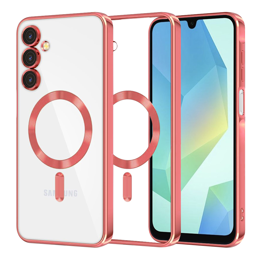 Калъф за Samsung Galaxy A16 4G / A16 5G - Techsuit Luxury Crystal MagSafe - Червен