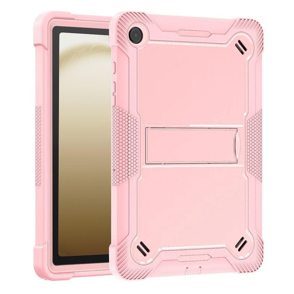 Калъф за Samsung Galaxy Tab A9 Plus + капак - Techsuit Rugged TabShell - розово злато