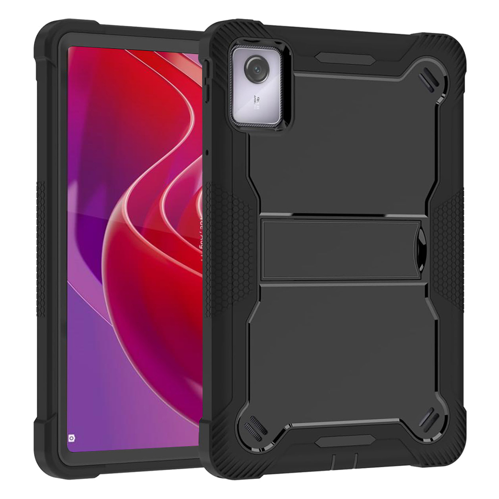Калъф за Lenovo Tab M11 + Капак - Techsuit Rugged TabShell - Черен