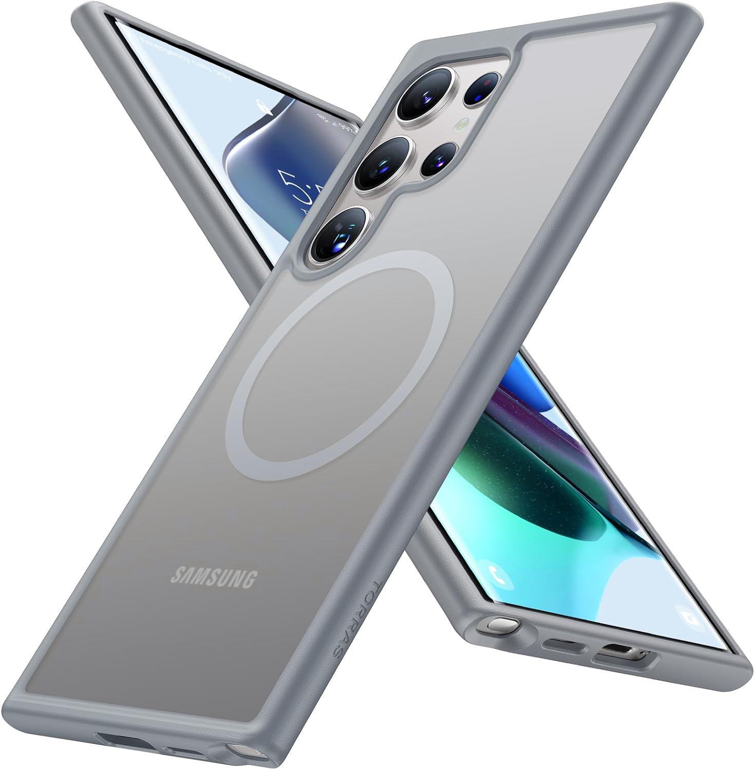 Калъф за Samsung Galaxy S24 Ultra - Torras Guardian Magnetic Series - Сив