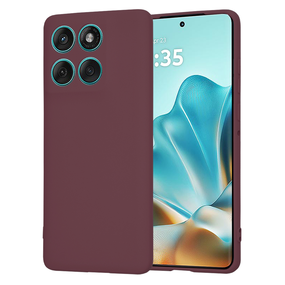 Калъф за Motorola Edge 60 / Edge 60 Fusion - Techsuit SoftFlex - Plum Червен