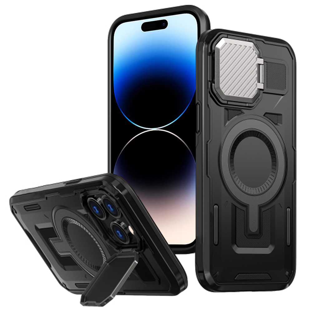 Калъф за iPhone 14 Pro - Techsuit CamVault CamVault MagSafe - Черен