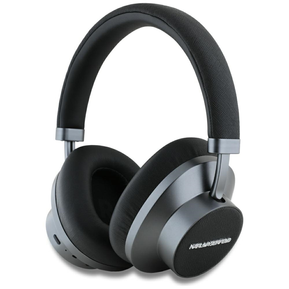 Слушалки Over-ear, ANC - Karl Lagerfeld Saffiano Elongated (KLBHP73PSACKMK) - черни