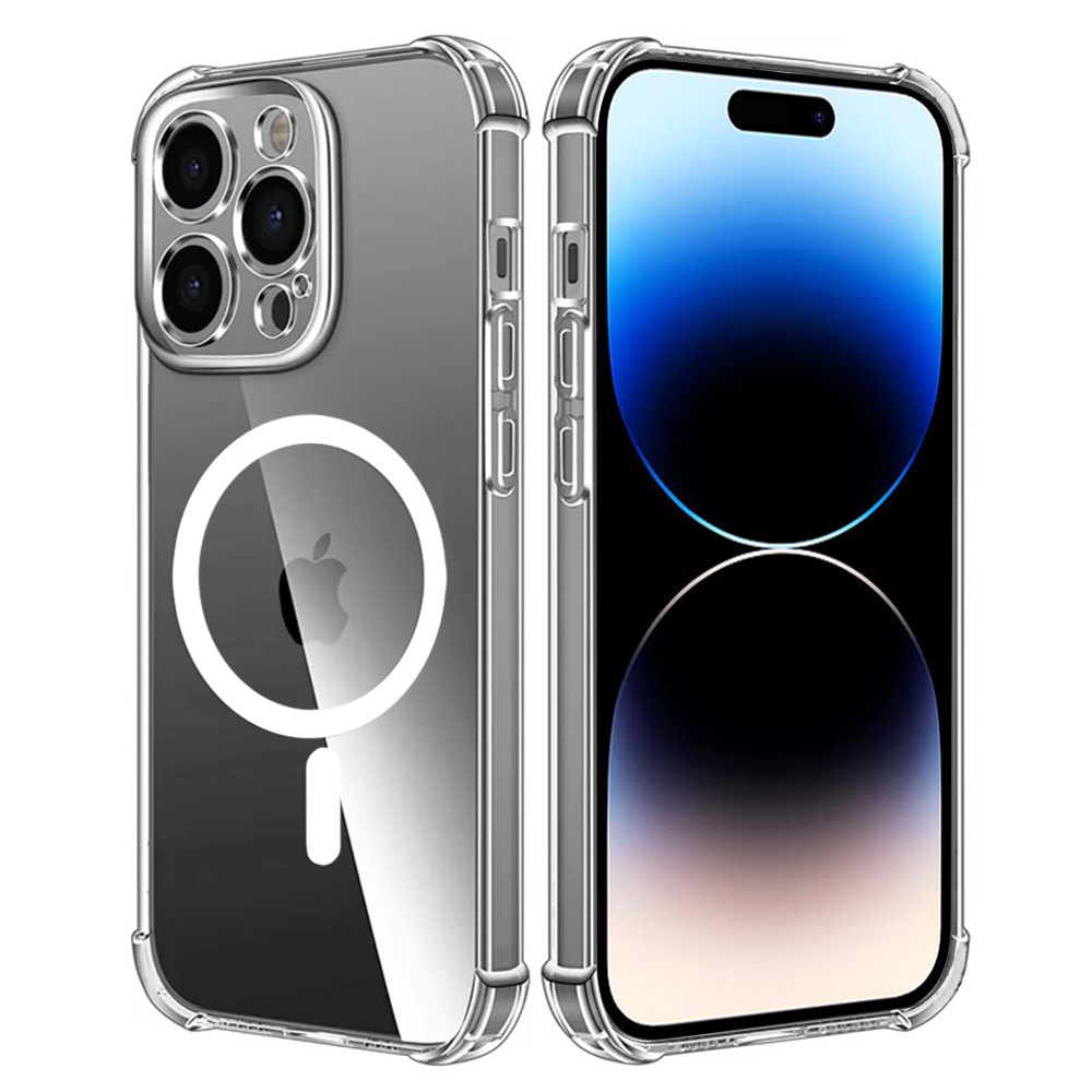 Калъф за iPhone 14 Pro - Techsuit Shockproof Прозрачен Silicone MagSafe - Прозрачен