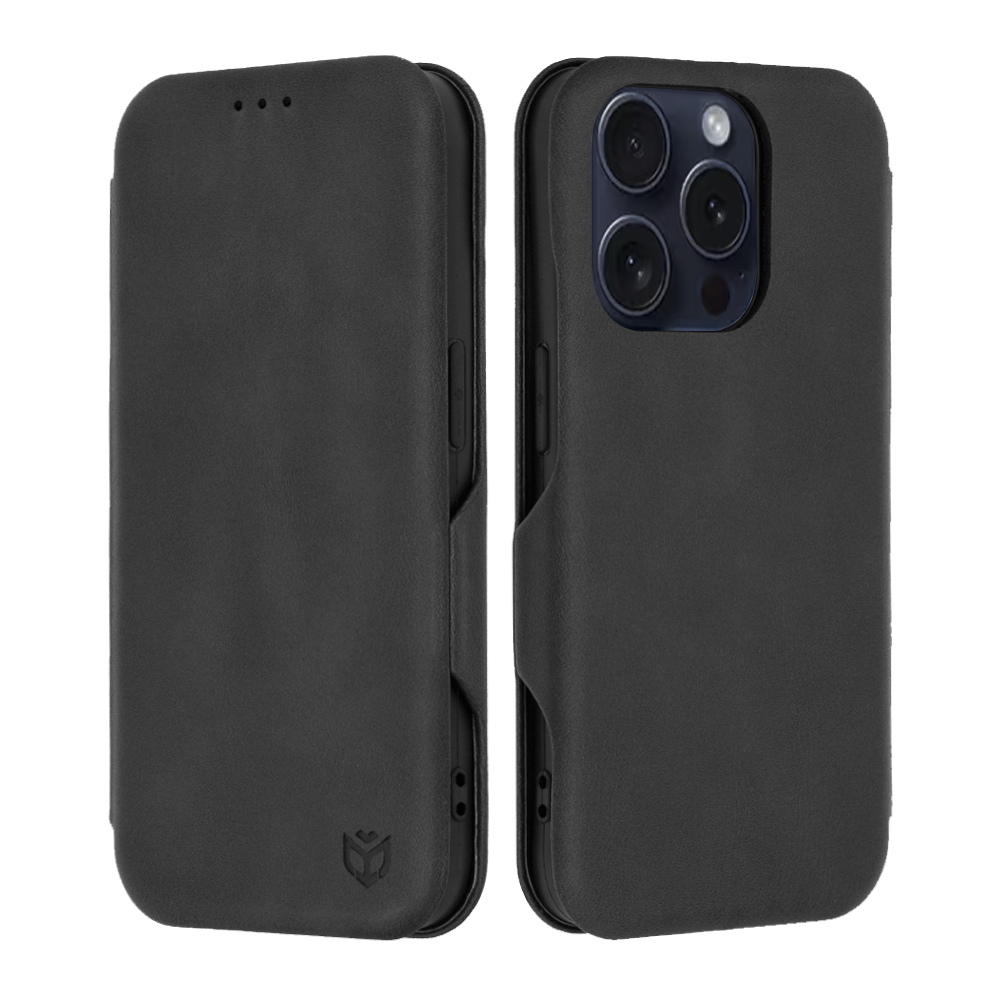 Калъф за iPhone 15 Pro Techsuit Safe Wallet Plus, черен