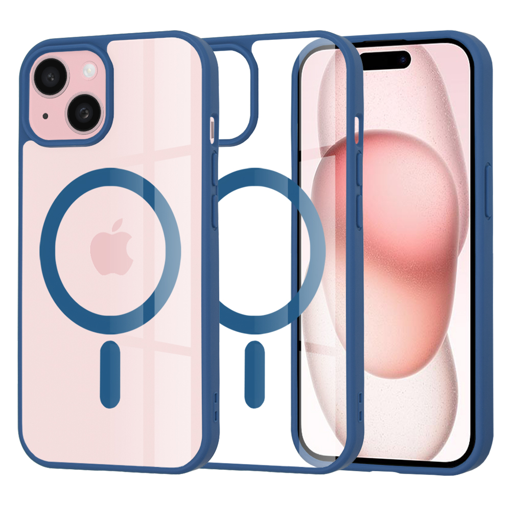 Калъф за iPhone 15 - Techsuit MagSafe Pro - Син