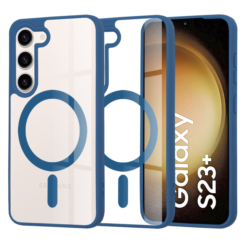 Калъф за Samsung Galaxy S23 Plus - Techsuit MagSafe Pro - Син