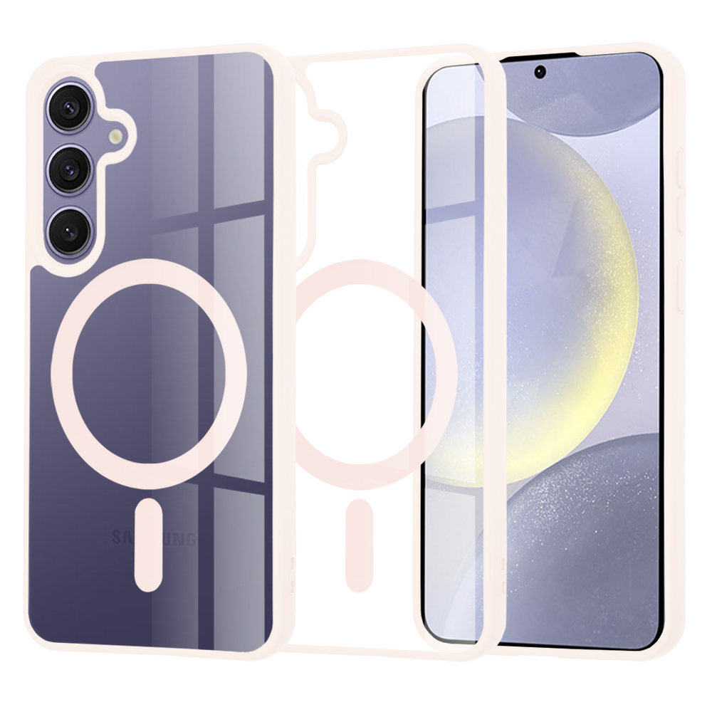 Калъф за Samsung Galaxy S24 Plus - Techsuit MagSafe Pro - Nude Розов