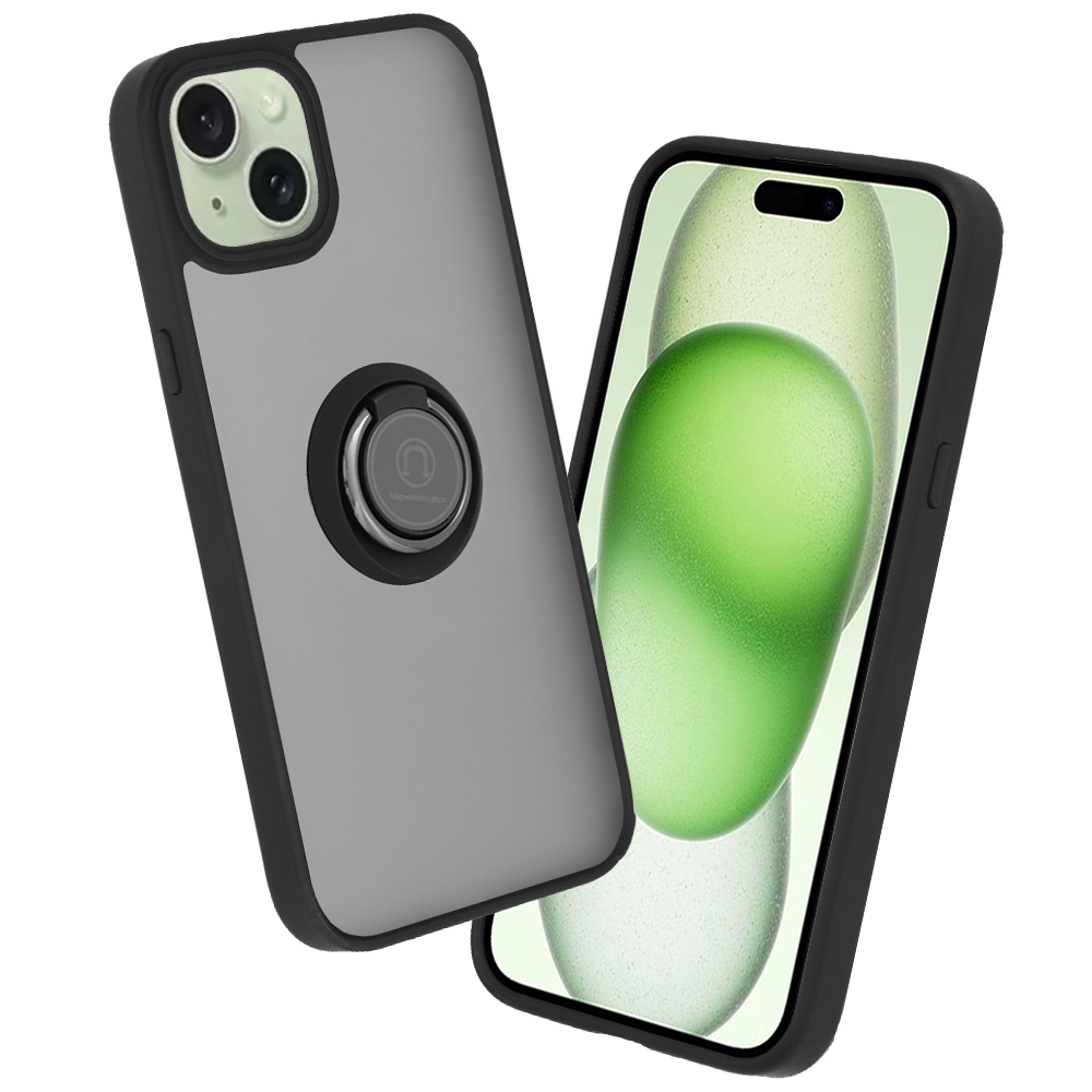 Калъф за iPhone 15 Plus - Techsuit Glinth - Черен