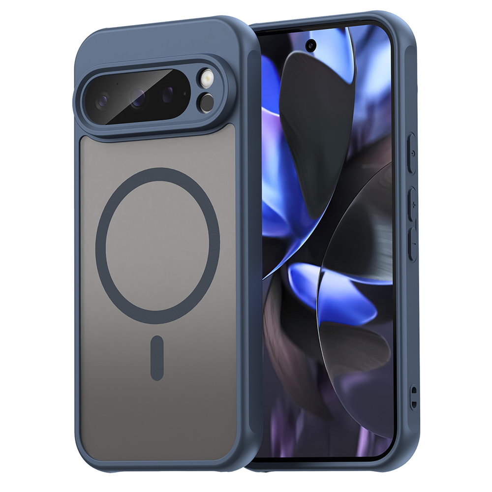 Калъф за Google Pixel 9 Pro - Techsuit HaloFrost II MagSafe - Тъмносин Син