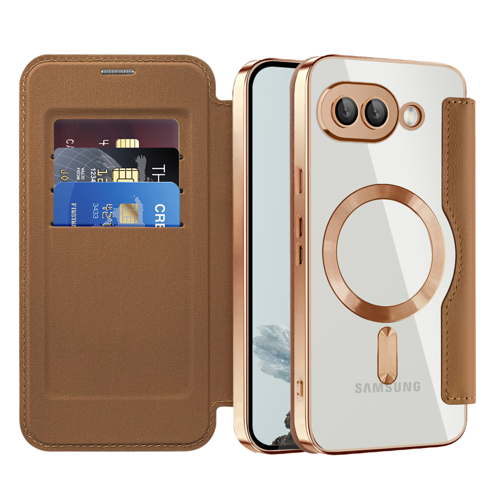 Калъф за Google Pixel 9a - Techsuit SmartMag Book Case - Кафяв