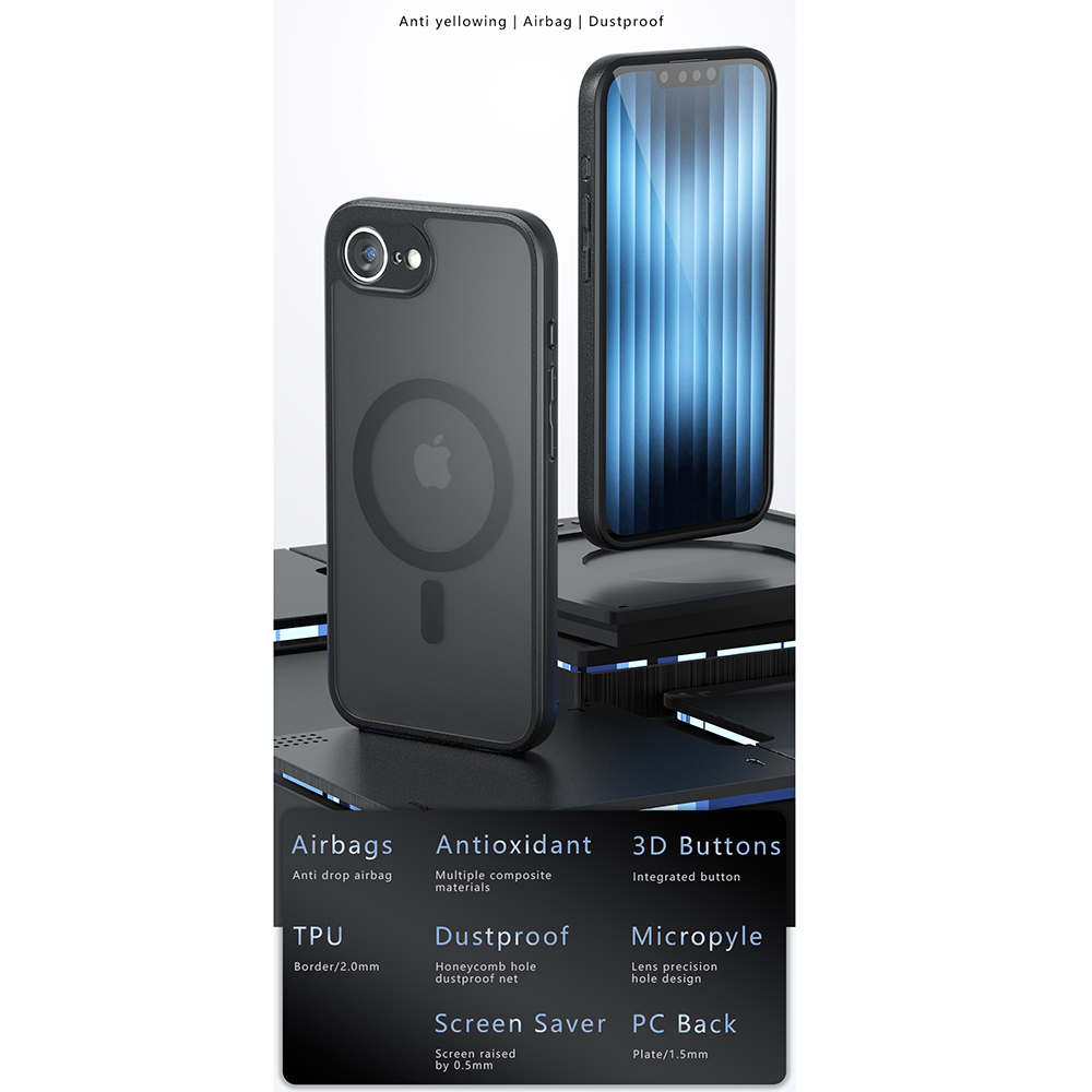 Detalii husă Techsuit PureFrost MagSafe iPhone 13