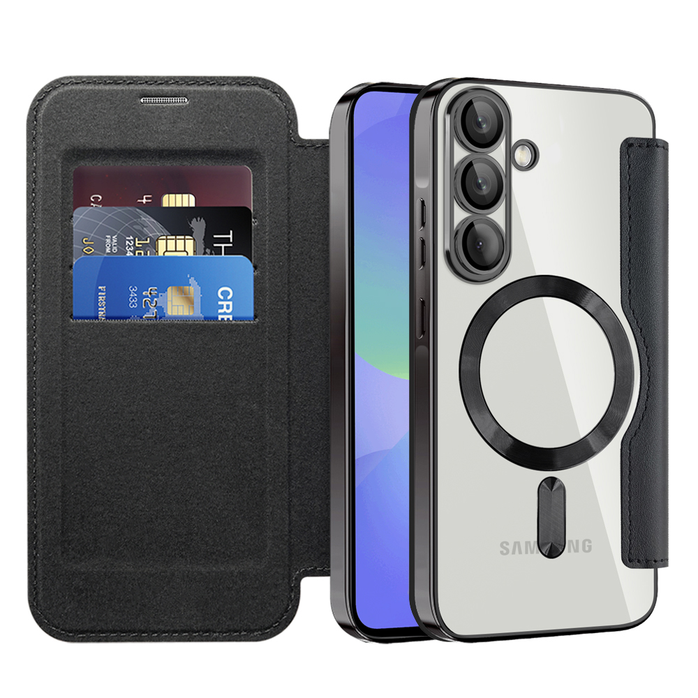 Калъф за Samsung Galaxy A36 5G - Techsuit SmartMag Book Case - Черен