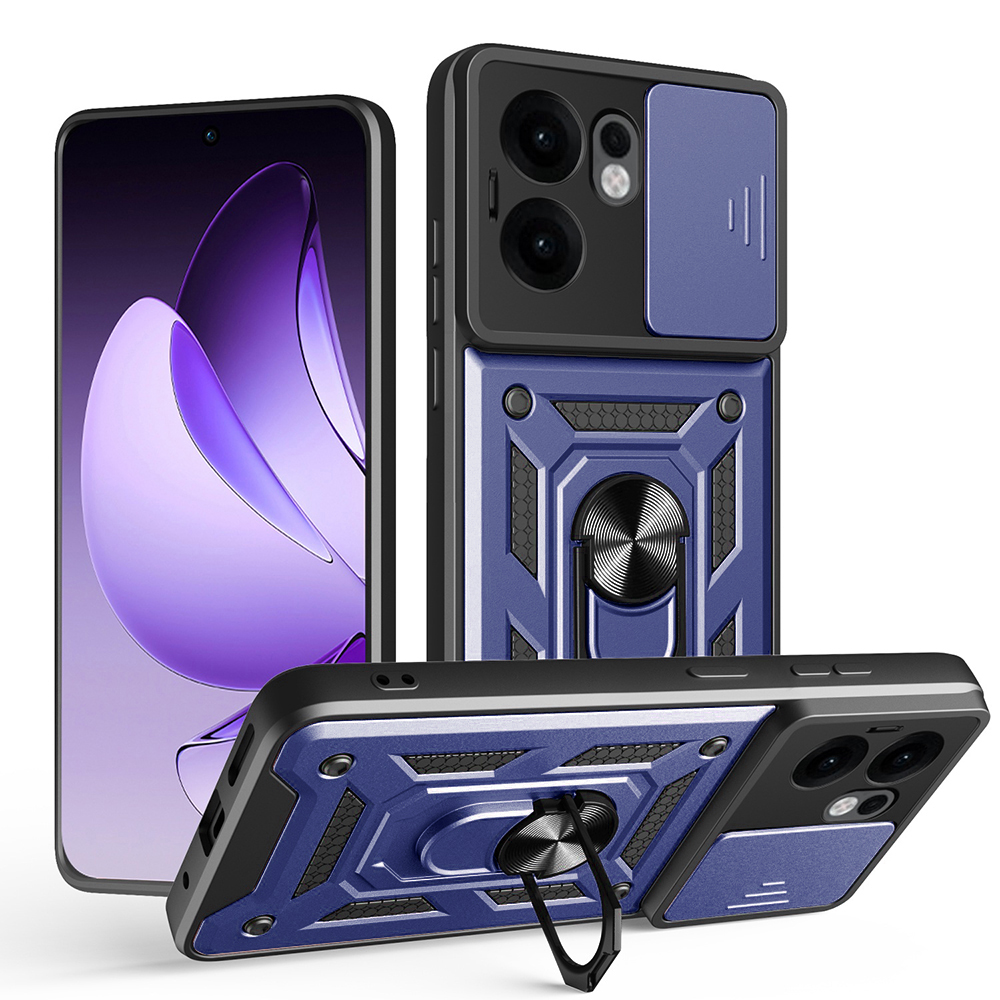 Калъф за Oppo Reno13 F 4G / Reno13 F 5G / Reno13 FS 5G - Techsuit CamShield Series - Син