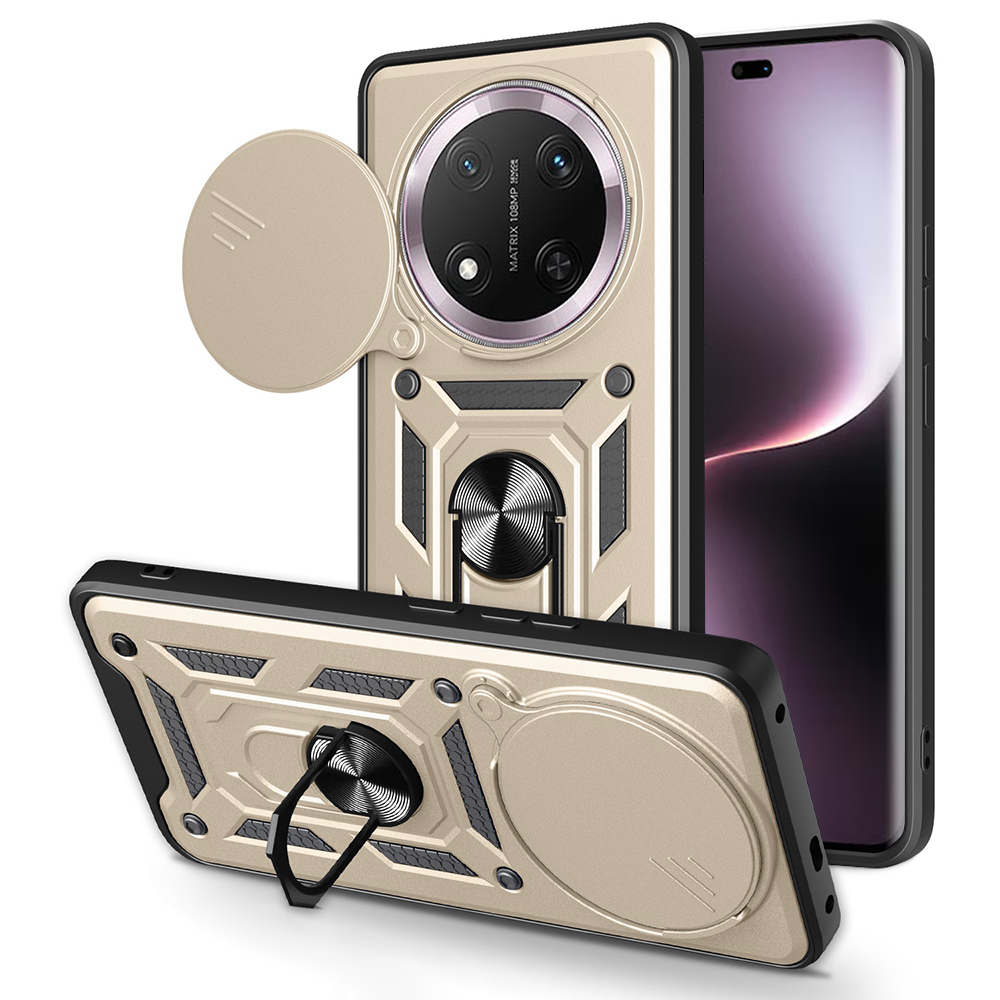 Калъф за Honor Magic7 Lite/ X9c - Techsuit CamShield Series - златен