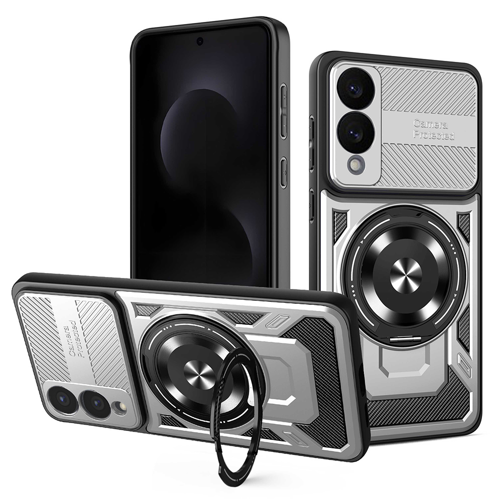 Калъф за Samsung Galaxy S25 Edge - Techsuit RuggedCam - Сив