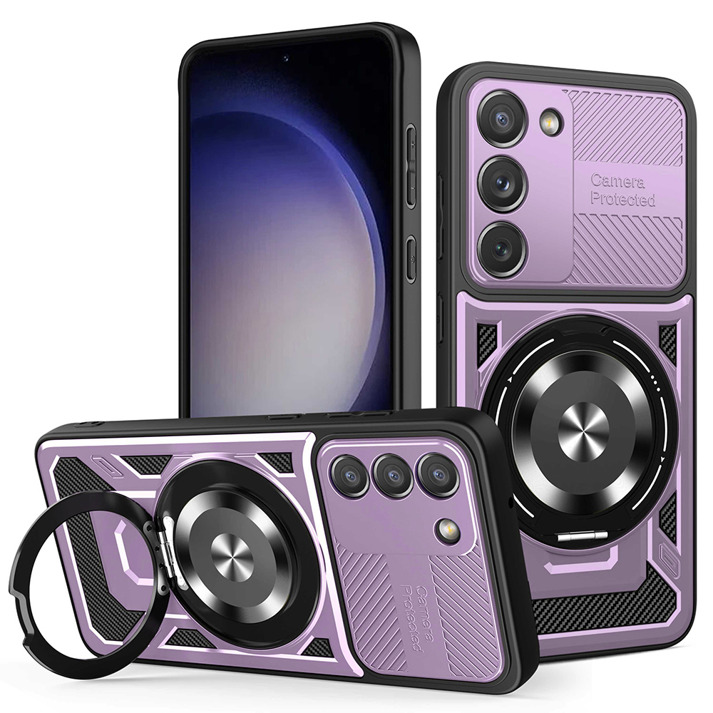 Калъф за Samsung Galaxy S23 - Techsuit RuggedCam - Лилав