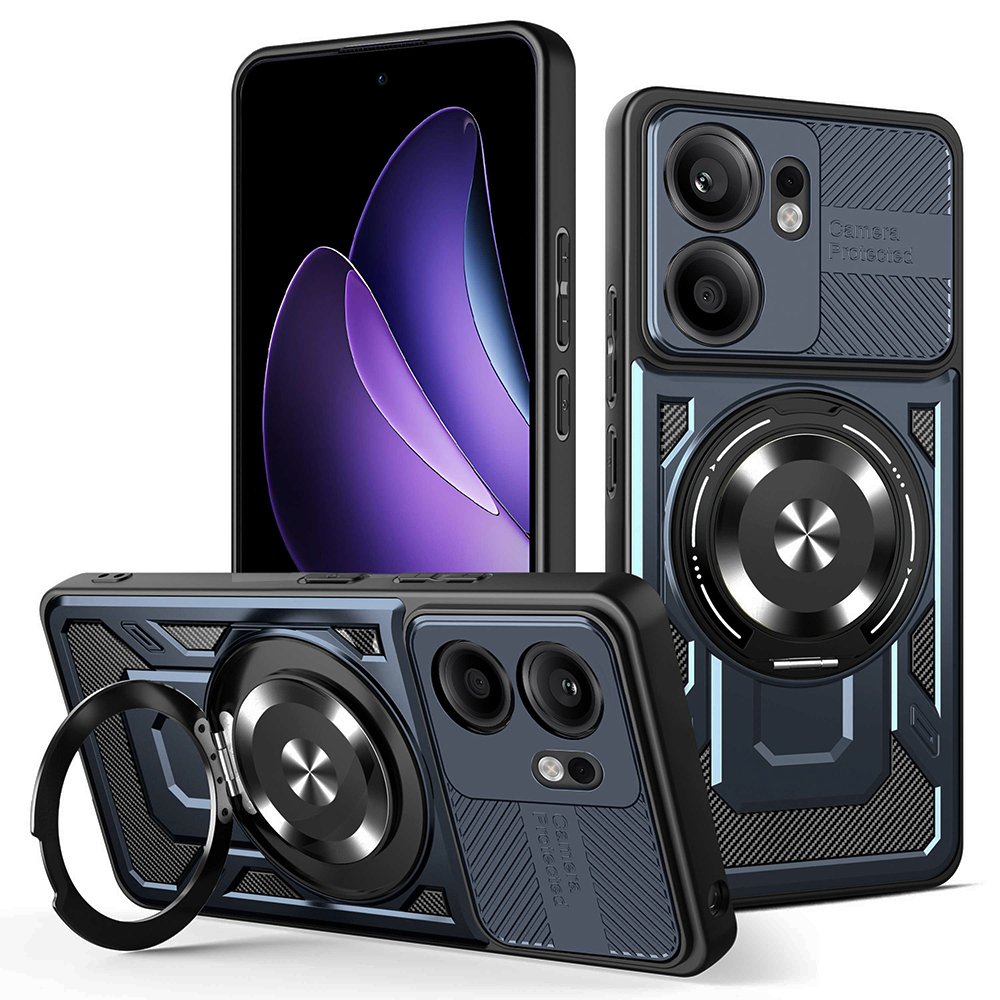 Калъф за Oppo Reno13 F 4G / Reno13 F 5G / Reno13 FS 5G - Techsuit RuggedCam - Син