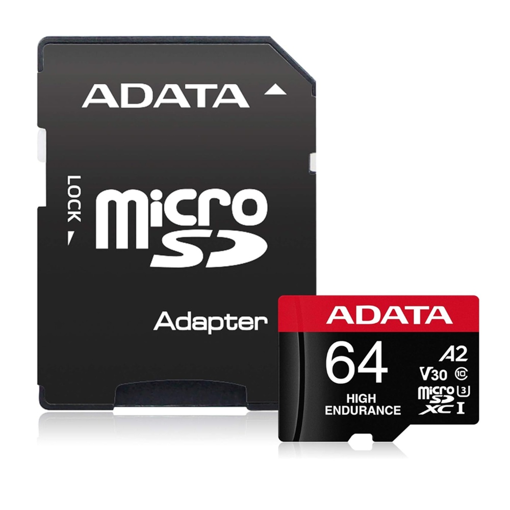 Карта с памет MicroSDXC 64GB - Adata (AUSDX64GUI3V30SHA2) - Черна