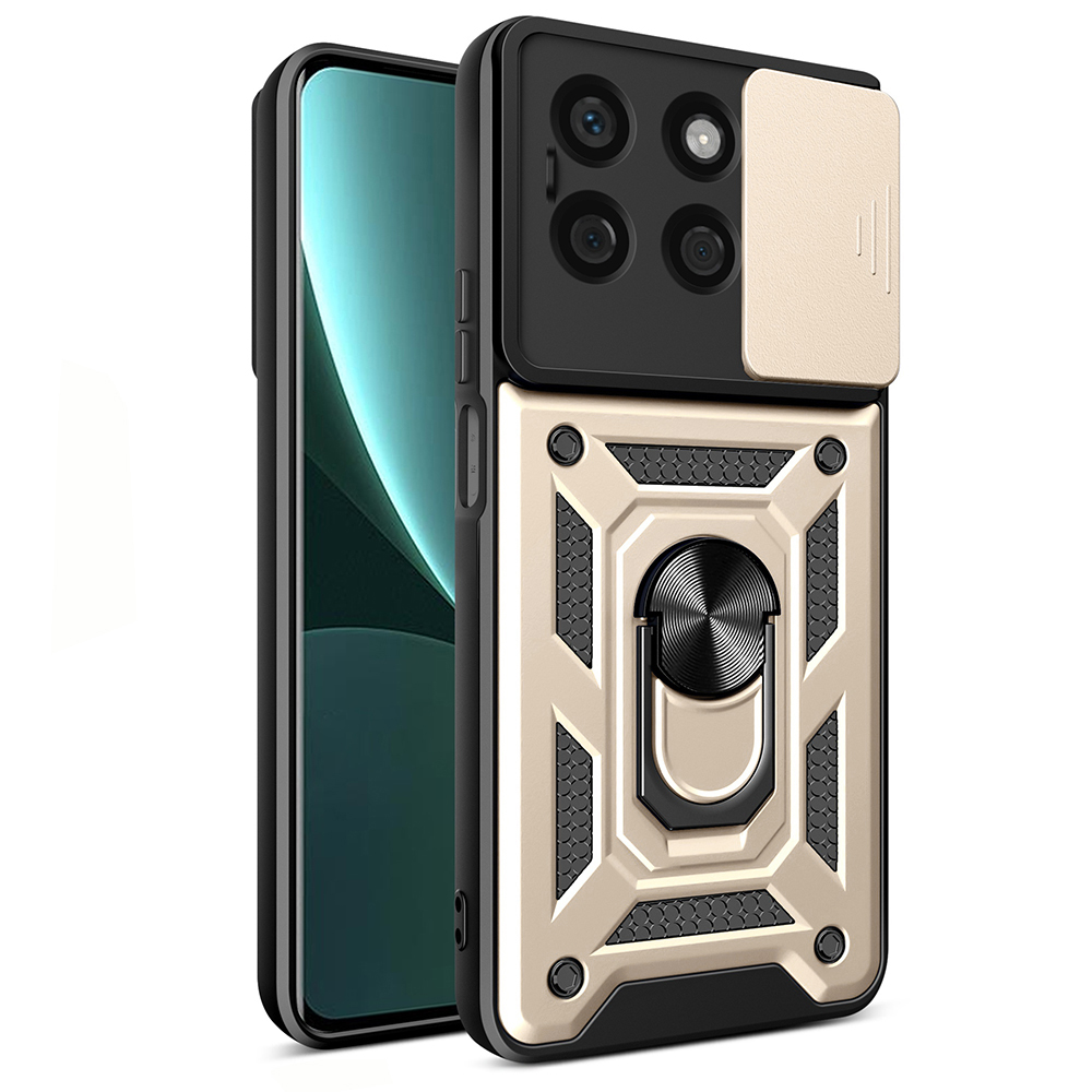 Калъф за Honor X8b - Techsuit CamShield Series - златен