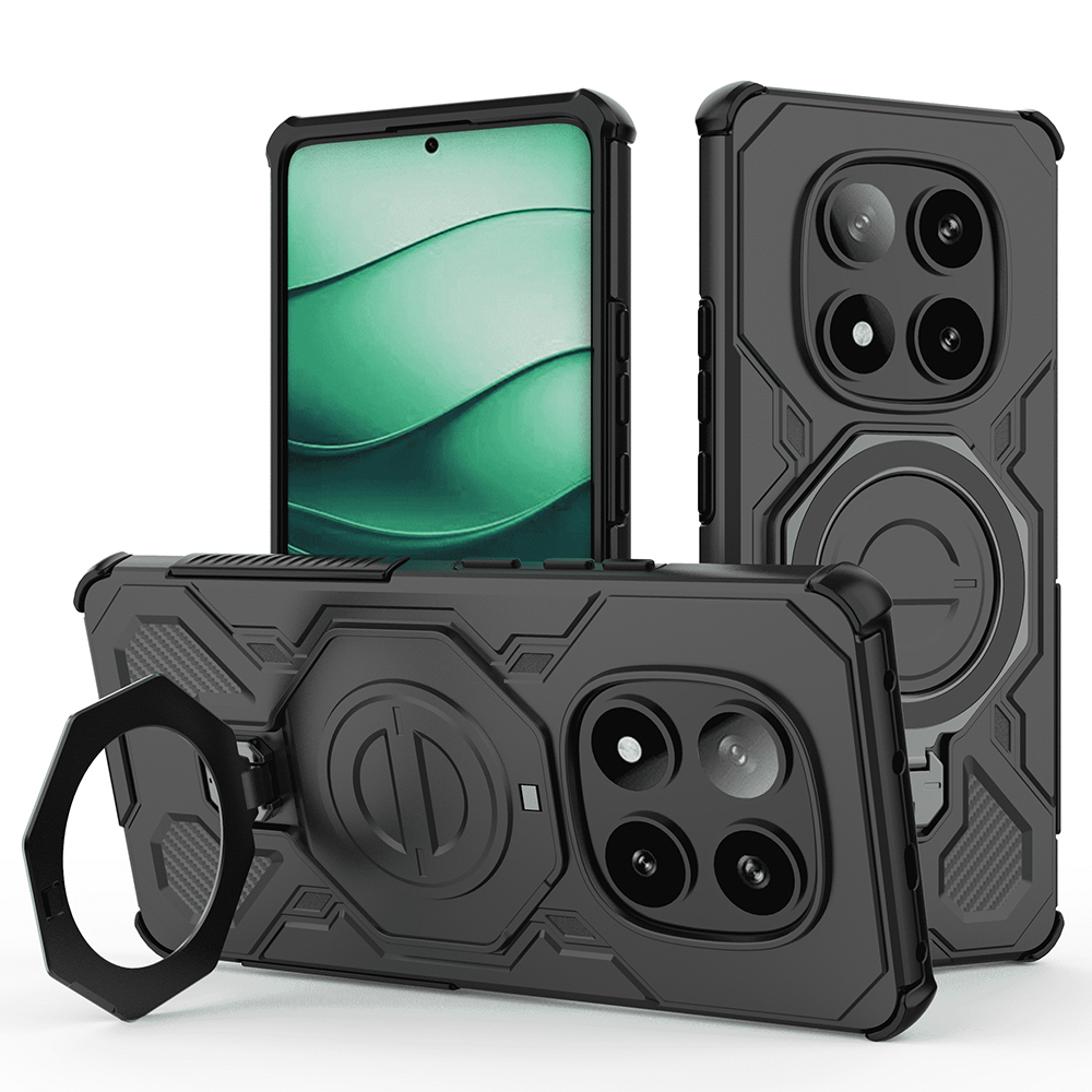 Калъф за Xiaomi Redmi Note 14 Pro 5G / Poco X7 - Techsuit Carbon Shield PRO - Черен