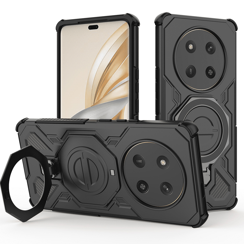 Калъф за Honor Magic7 Lite / X9c - Techsuit Carbon Shield PRO - Черен