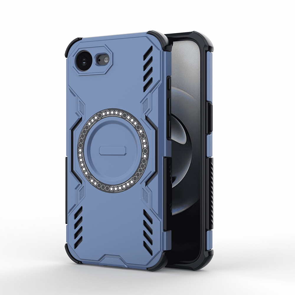 Калъф за iPhone 16e / iPhone 17e - Techsuit ArmorMag Case - Син