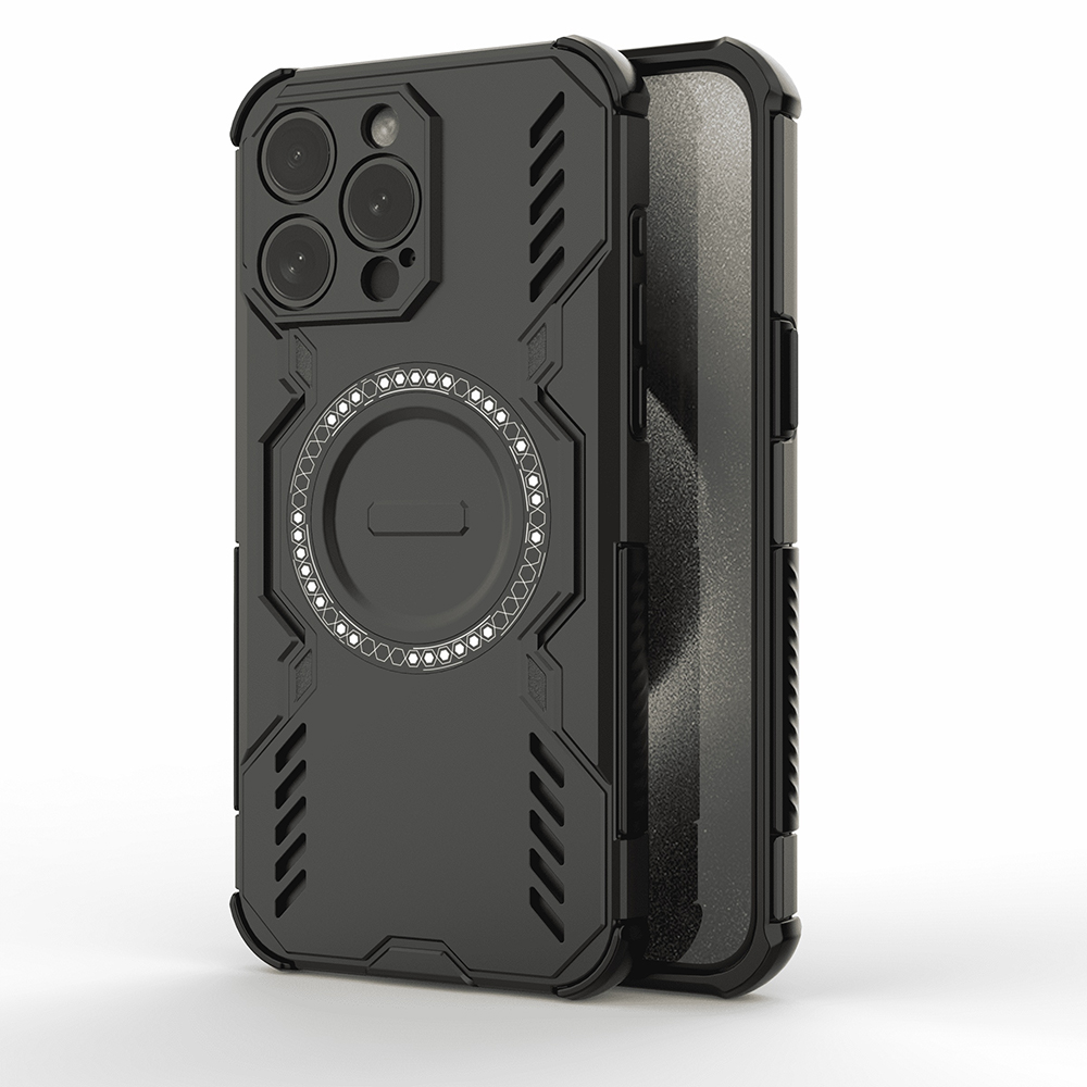 Калъф за iPhone 15 Pro Max - Techsuit ArmorMag Case - Черен