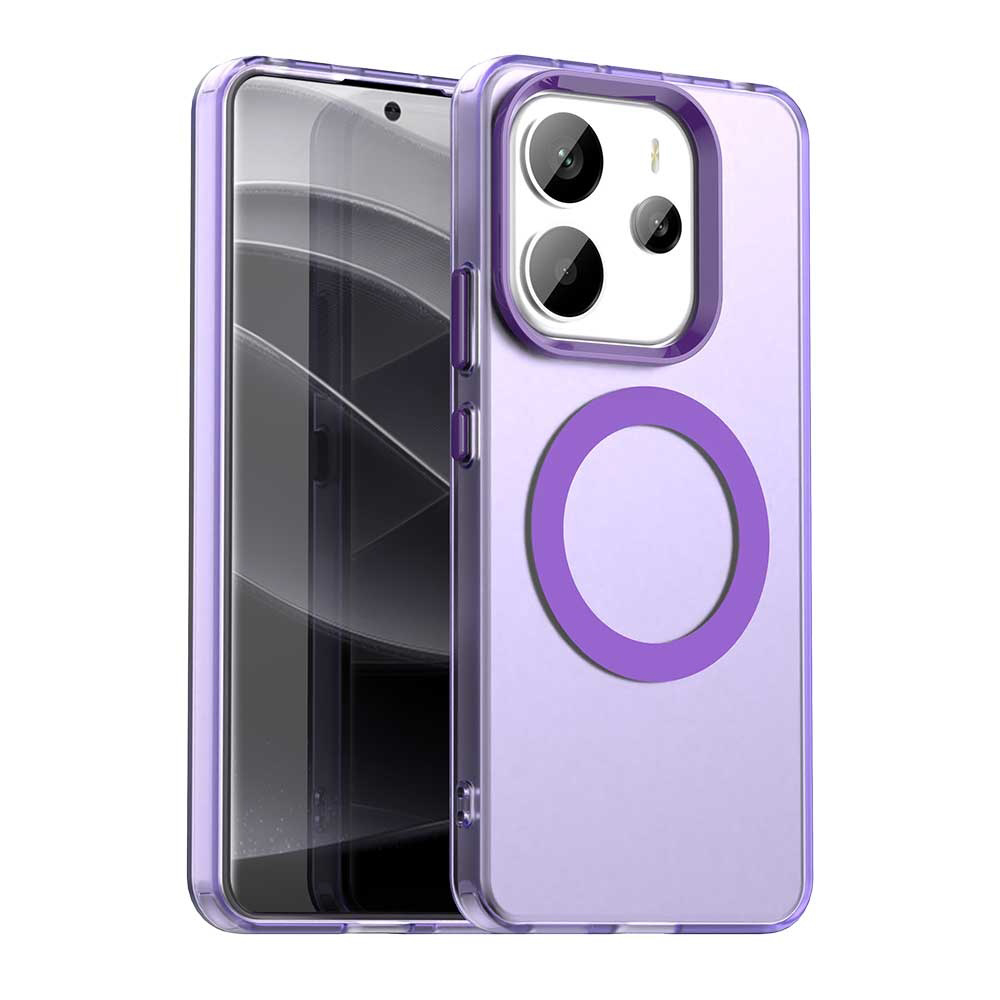 Калъф за Xiaomi Redmi Note 14 4G (Стандартен) - Techsuit CandyCase MagSafe - Лилав