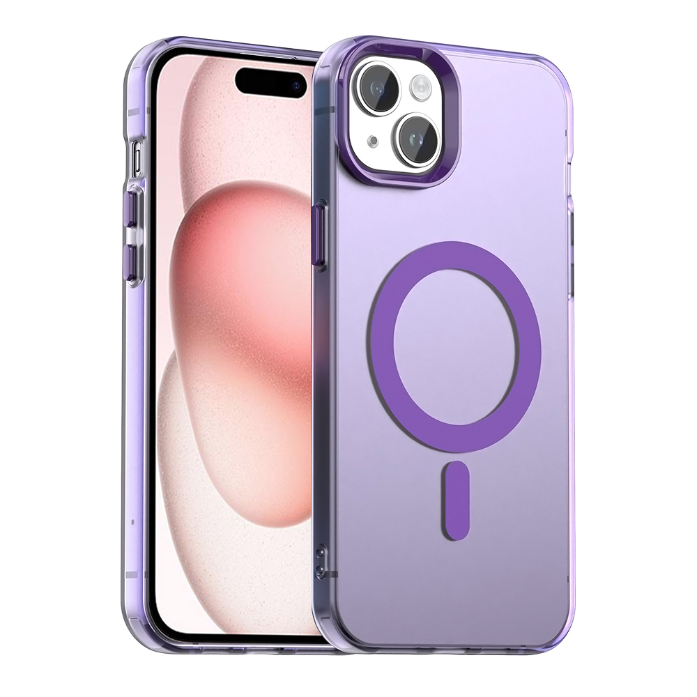 Калъф за iPhone 15 Plus - Techsuit CandyCase MagSafe - Лилав